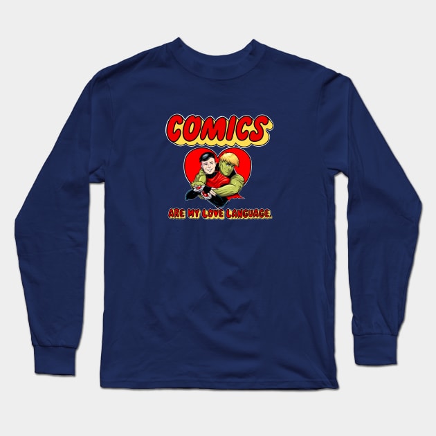 Comics are my Love Language - Wiccan & Hulkling Long Sleeve T-Shirt by elliotcomicart